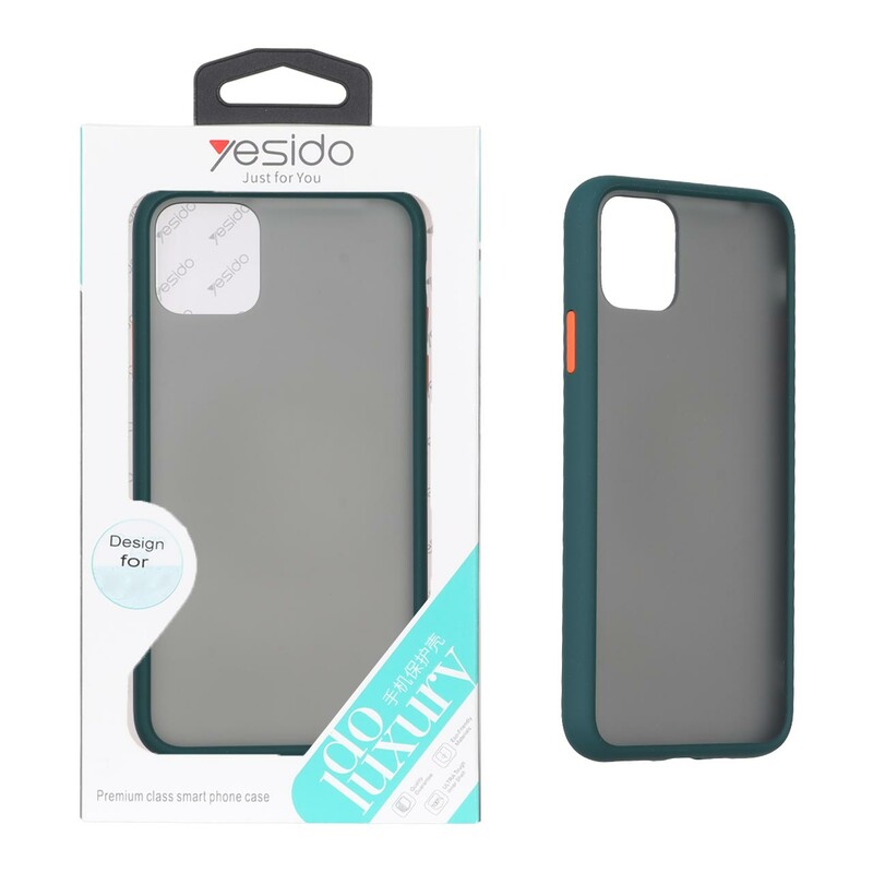 قاب Yesido مات دور رنگی Apple iPhone 11 Pro Max - سبز (پک دار)