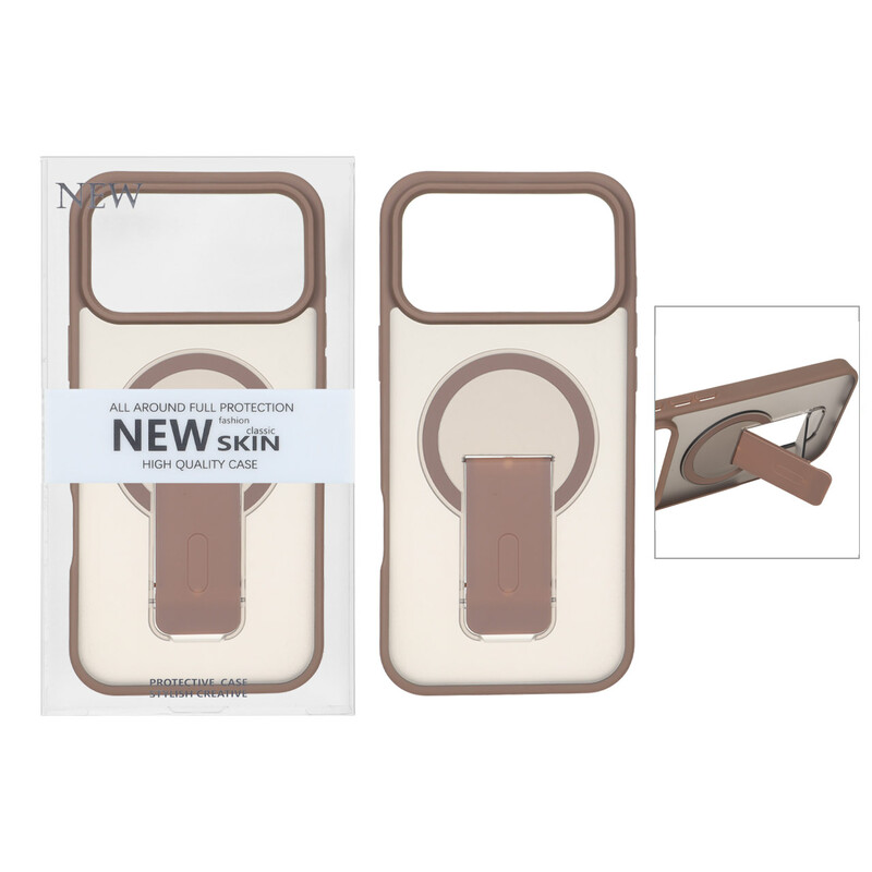قاب New Skin مات Magsafe استندشو Apple iPhone 17 Pro Max - صحرایی (پک دار) - VIN