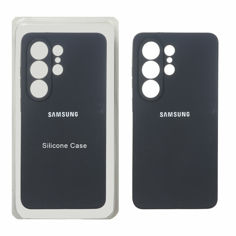 قاب سیلیکونی پاک کنی محافظ لنزدار اورجینال Samsung Galaxy S26 Ultra - مشکی (پک دار)