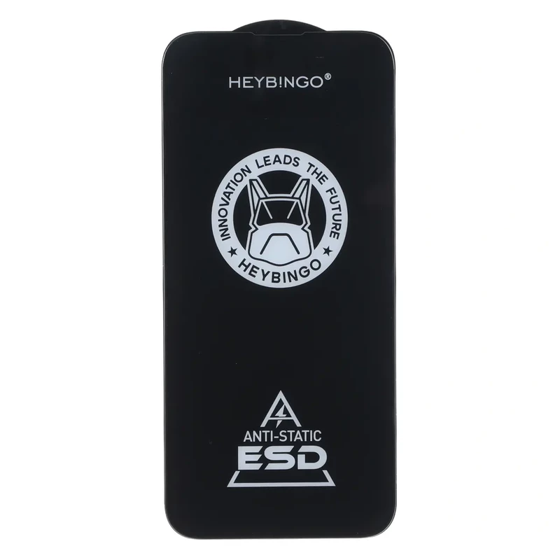 محافظ صفحه نمایش شیشه ای Full Cover HeyBingo ESD Anti Static مدل Apple iPhone 15 Pro Max