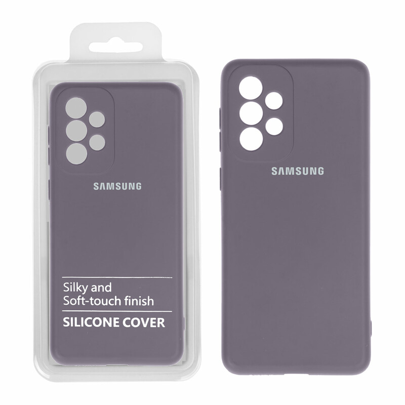 قاب نیو سیلیکون محافظ لنزدار RFF مدل Samsung A33 بنفش (پک دار)