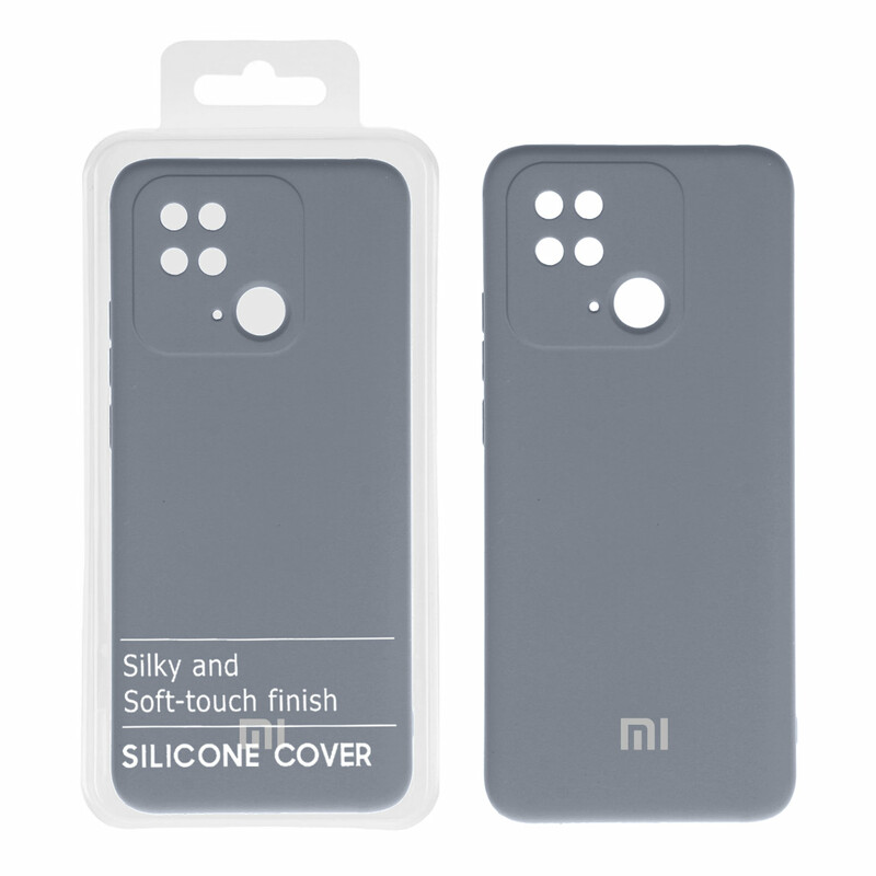 قاب نیو سیلیکون محافظ لنزدار RFF مدل Xiaomi Redmi 10c / Poco c40 / Redmi 10 power - آبی فیلی (پک دار)