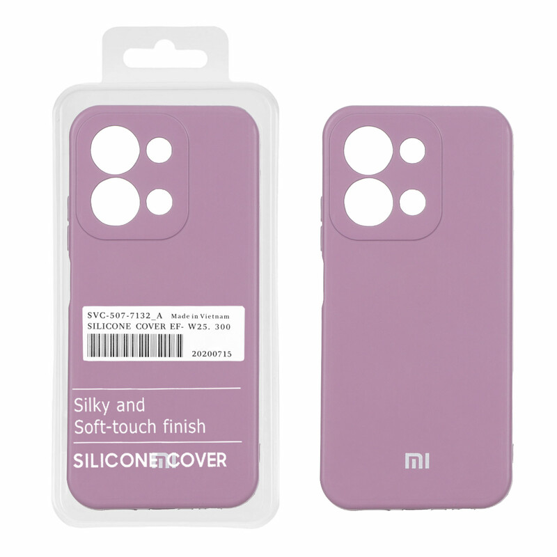قاب نیو سیلیکون محافظ لنزدار RFF مدل Xiaomi Redmi 15C / Poco C85 - بادمجانی (پک دار)