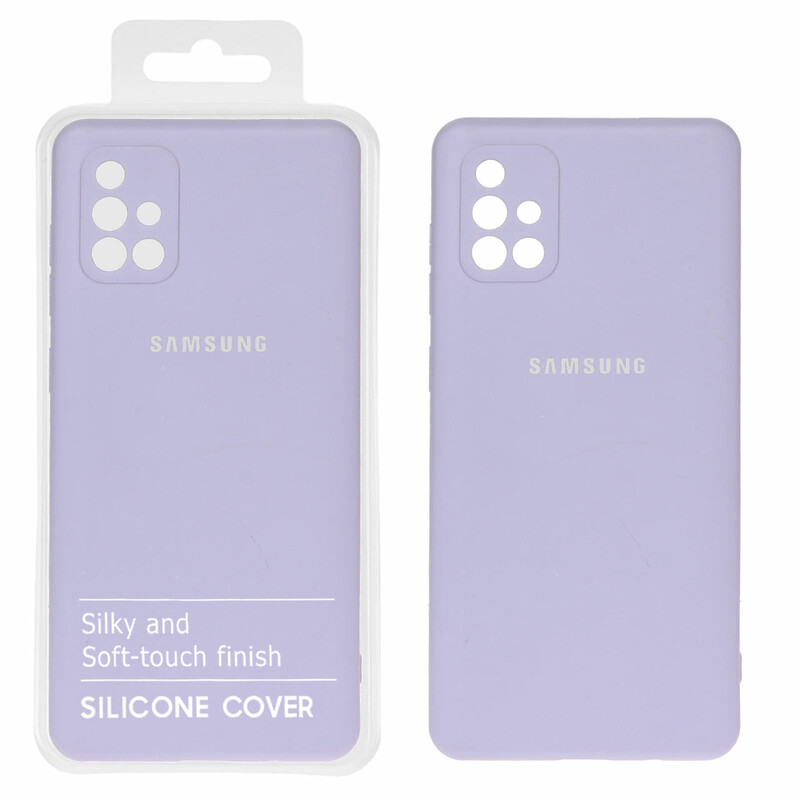 قاب نیو سیلیکون محافظ لنزدار RFF مدل Samsung A71 - یاسی کد 6 (پک دار)