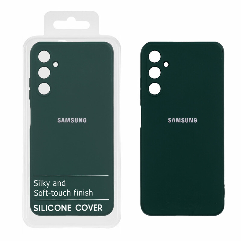 قاب نیو سیلیکون محافظ لنزدار RFF مدل Samsung Galaxy A05s / M14 4G / F14 4G - سبز تیره (پک دار)