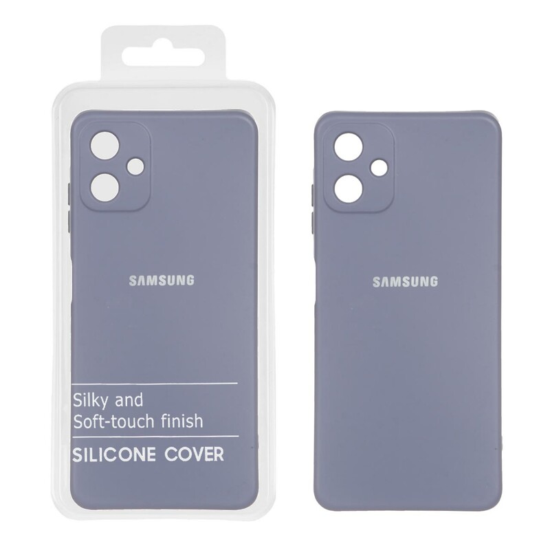قاب نیو سیلیکون محافظ لنزدار RFF مدل Samsung Galaxy A06 - بنفش کدر (پک دار)