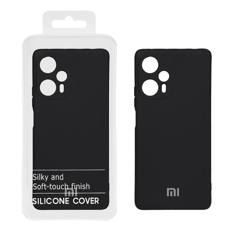 قاب نیو سیلیکون محافظ لنزدار RFF مدل Xiaomi Poco F5 - مشکی (پک دار)