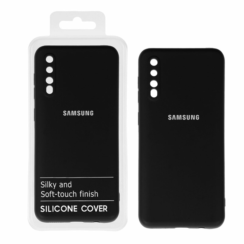 قاب نیو سیلیکون محافظ لنزدار RFF مدل Samsung Galaxy A50 / A50s / A30s - مشکی (پک دار)
