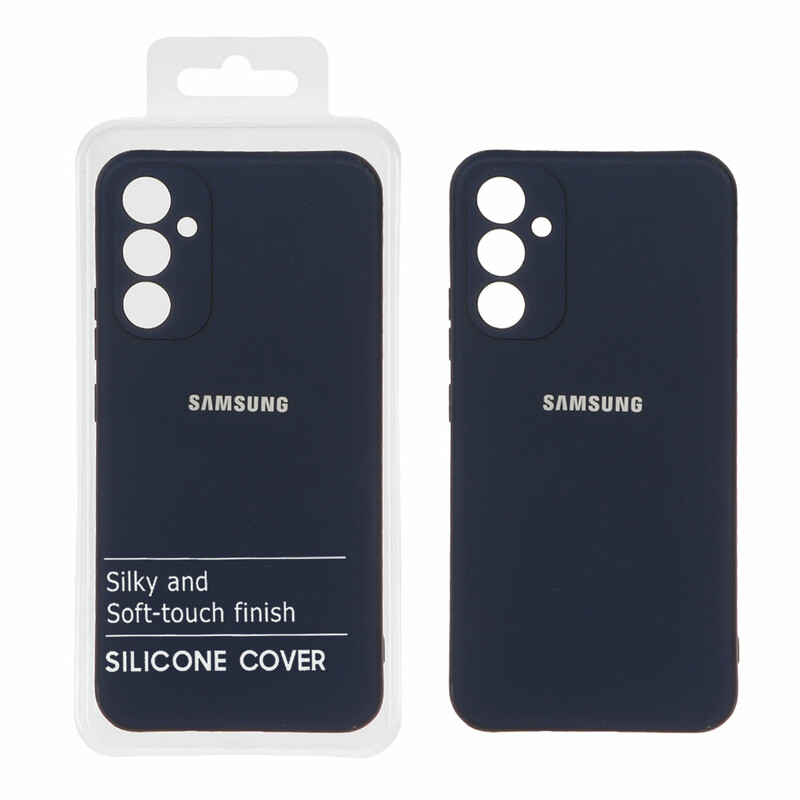 قاب نیو سیلیکون محافظ لنزدار RFF مدل Samsung Galaxy A34 - سرمه ای (پک دار)