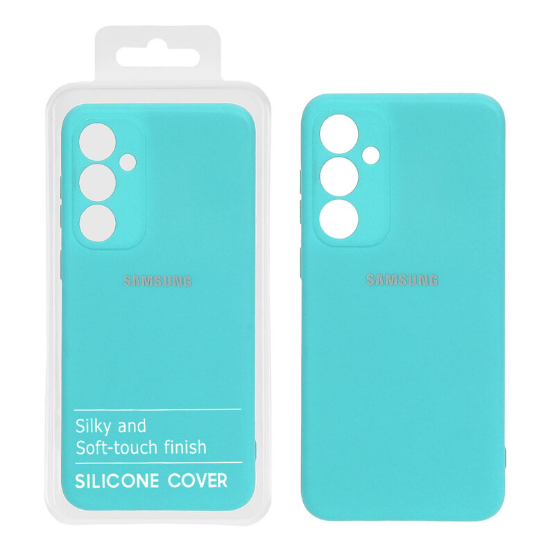 قاب نیو سیلیکون محافظ لنزدار Samsung S23 FE - RFF - فیروزه ای (پک دار)
