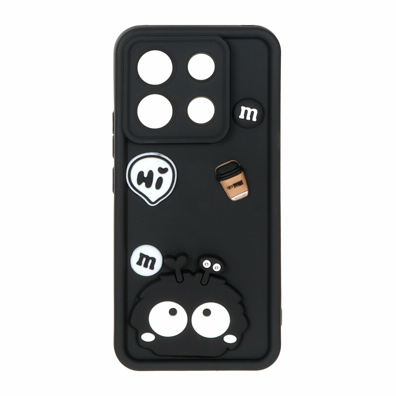 قاب Solid Case عروسک برجسته Baby مدل Xiaomi Redmi Note 13 Pro 5G / Poco X6 5G - مشکی - MPS
