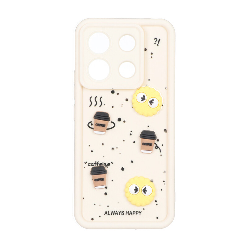 قاب Solid Case عروسک برجسته Baby مدل Xiaomi Redmi Note 13 Pro 5G / Poco X6 5G - کرم - MPS