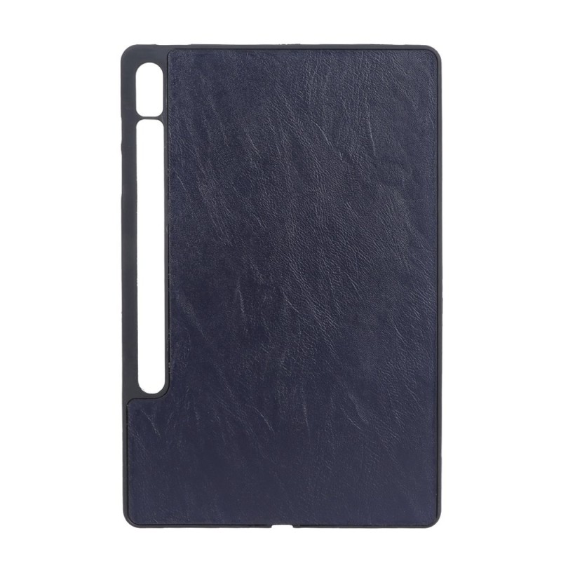 قاب تبلت چرمی Samsung Galaxy TAB S9 Plus 5G 12.4 / X810 / X816B - سرمه ای