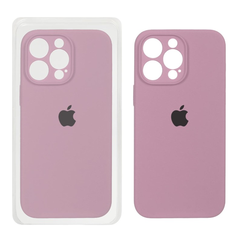 قاب سیلیکونی پاک کنی محافظ لنزدار اورجینال Apple iPhone 14 Pro Max - بنفش کدر (پک اصلی)