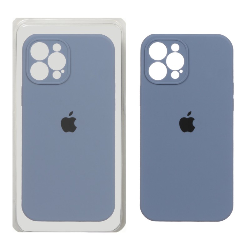 قاب سیلیکونی پاک کنی محافظ لنزدار اورجینال Apple iPhone 12 Pro Max - فیلی (پک اصلی)