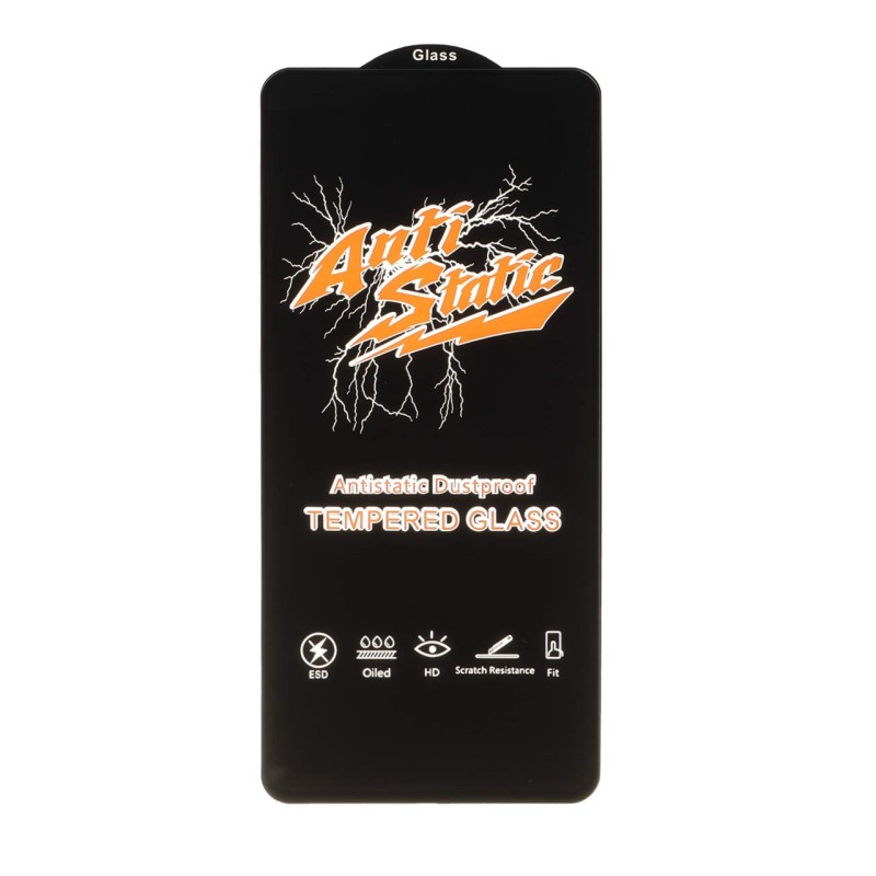 محافظ صفحه نمایش شیشه ای Full Cover Anti Static Glass مدل Samsung A71 / A72 / A73 / M51 / M52 / M53 / M54 / M62 / Note 12 Pro 5G / Note 12 Pro Plus / Poco X5 Pro / Poco F5 - (بدون پک)
