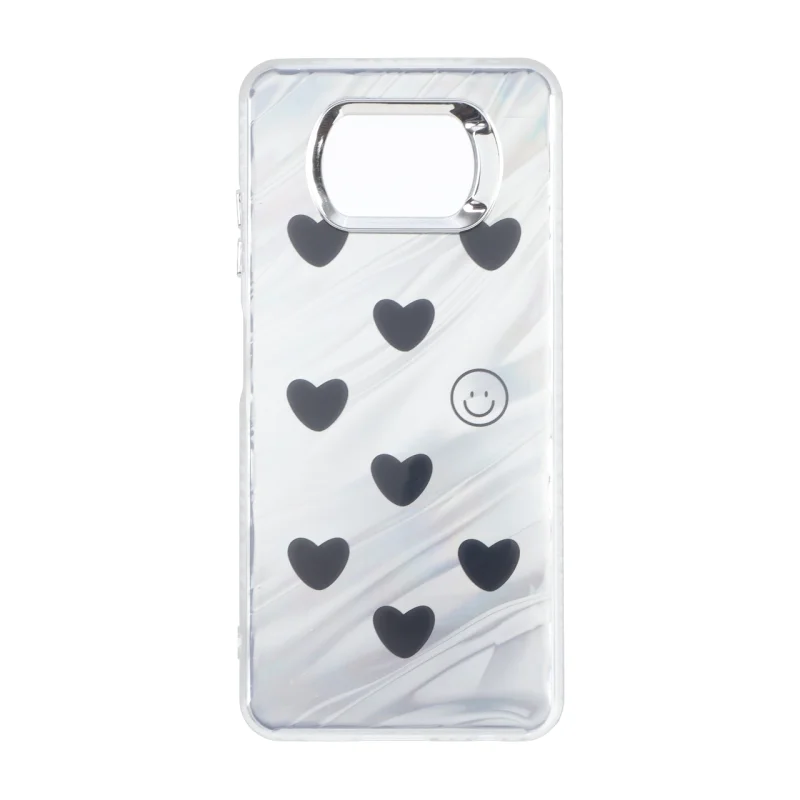 قاب Pucker هفت رنگ دور ژله ای مات لنز کروم Xiaomi Poco X3 / Poco X3 Pro / Poco X3 NFC - طرح 265