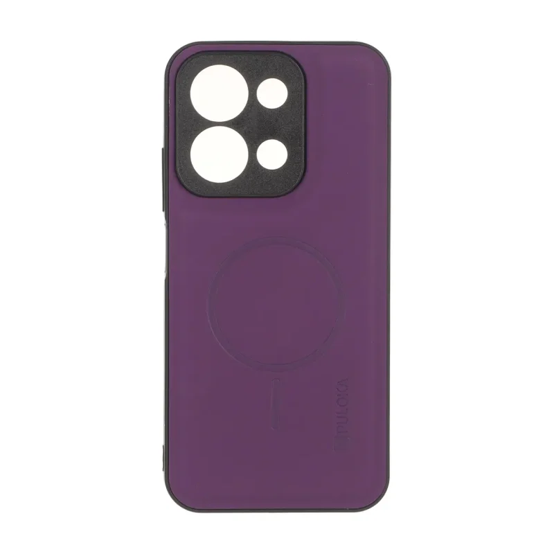 قاب Puloka جیر طرح مگ سیف Slim محافظ لنزدار نسخه گلوبال Xiaomi Redmi 15C / Poco C85 - بنفش
