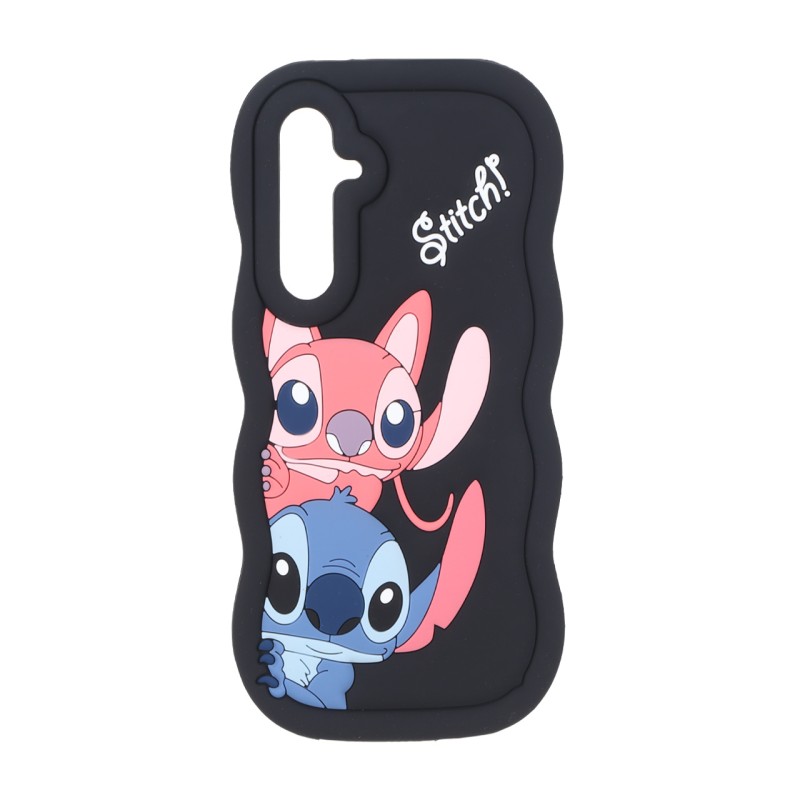 قاب سیلیکونی کنگره ای Stitch برجسته فانتزی Samsung Galaxy A35 / A55 - مشکی کد 1