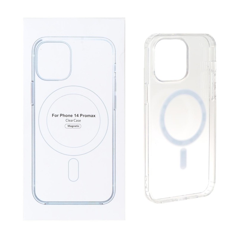 قاب شفاف Apple iPhone 14 Pro Max با قابلیت شارژ MagSafe (پک دار)