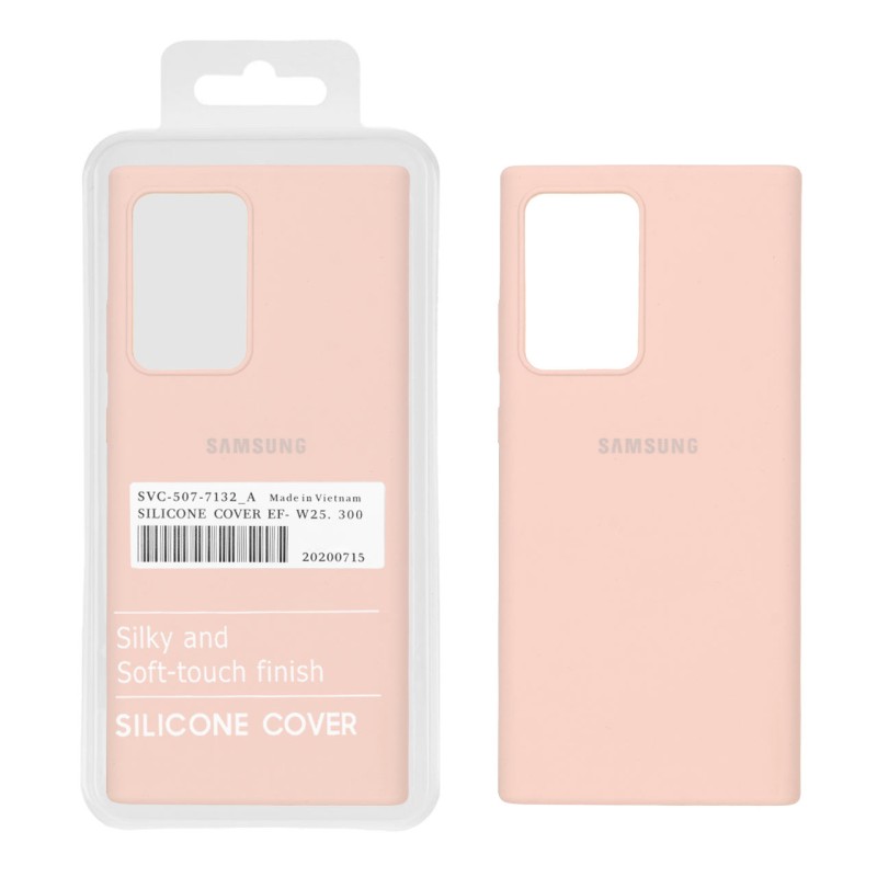 قاب سیلیکونی پاک کنی اورجینال درجه یک Samsung Galaxy Note20 Ultra - کالباسی (پک دار)