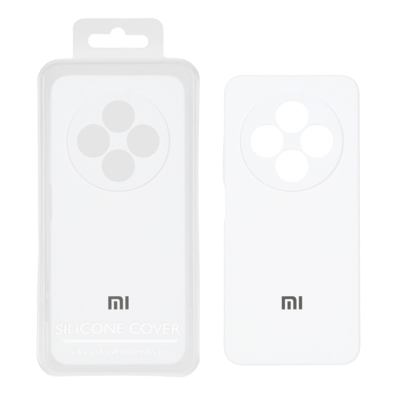 قاب سیلیکونی پاک کنی اورجینال Master Quality مدل Xiaomi Redmi 14C / Redmi A3 Pro / Redmi A4 / Poco C75 - سفید (پک دار)