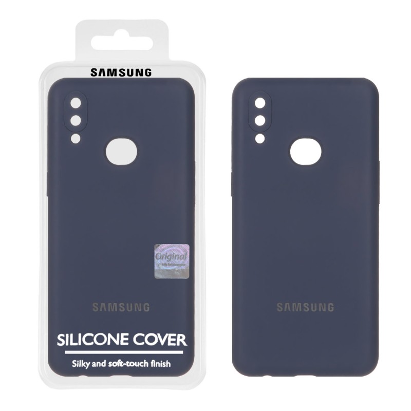 قاب سیلیکونی پاک کنی اورجینال Master Quality مدل Samsung Galaxy A10s - سرمه ای (پک دار)