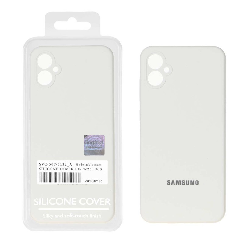 قاب سیلیکونی پاک کنی اورجینال Master Quality مدل Samsung Galaxy A05 / M05 / F05 - سفید (پک دار)