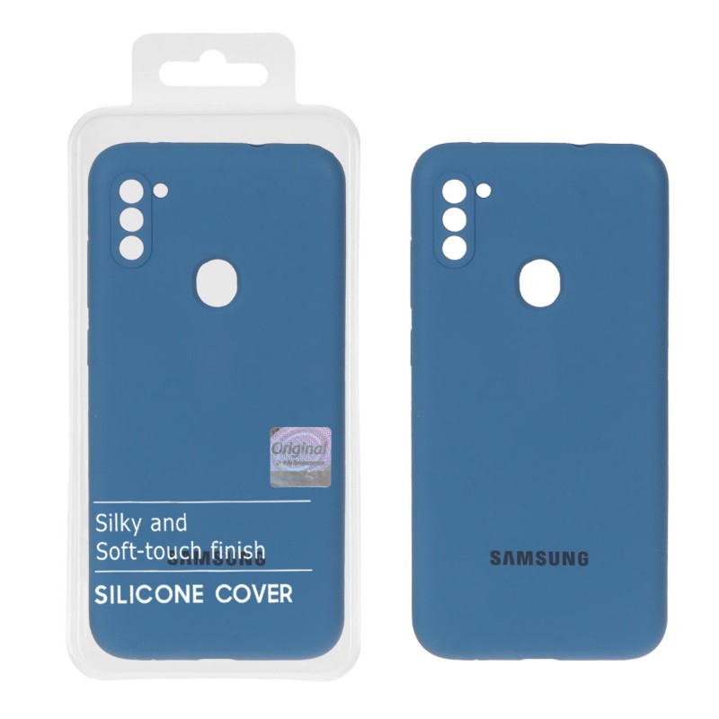 قاب سیلیکونی پاک کنی اورجینال Master Quality مدل Samsung Galaxy A11 / M11 - آبی تیره (پک دار)