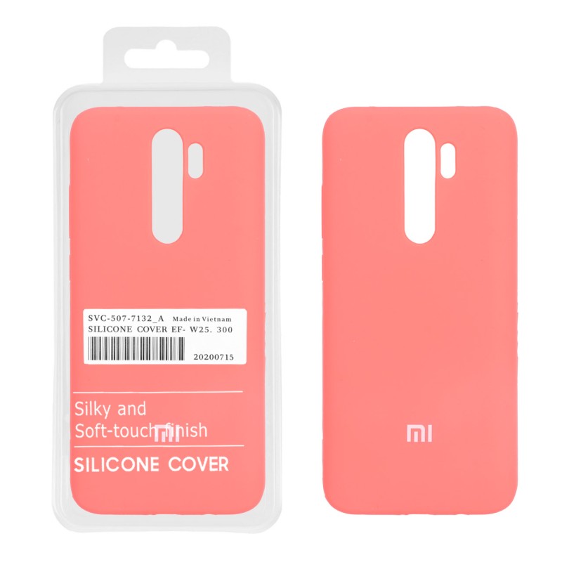 قاب سیلیکونی پاک کنی اورجینال درجه یک Xiaomi Redmi Note 8 Pro - مرجانی (پک دار)