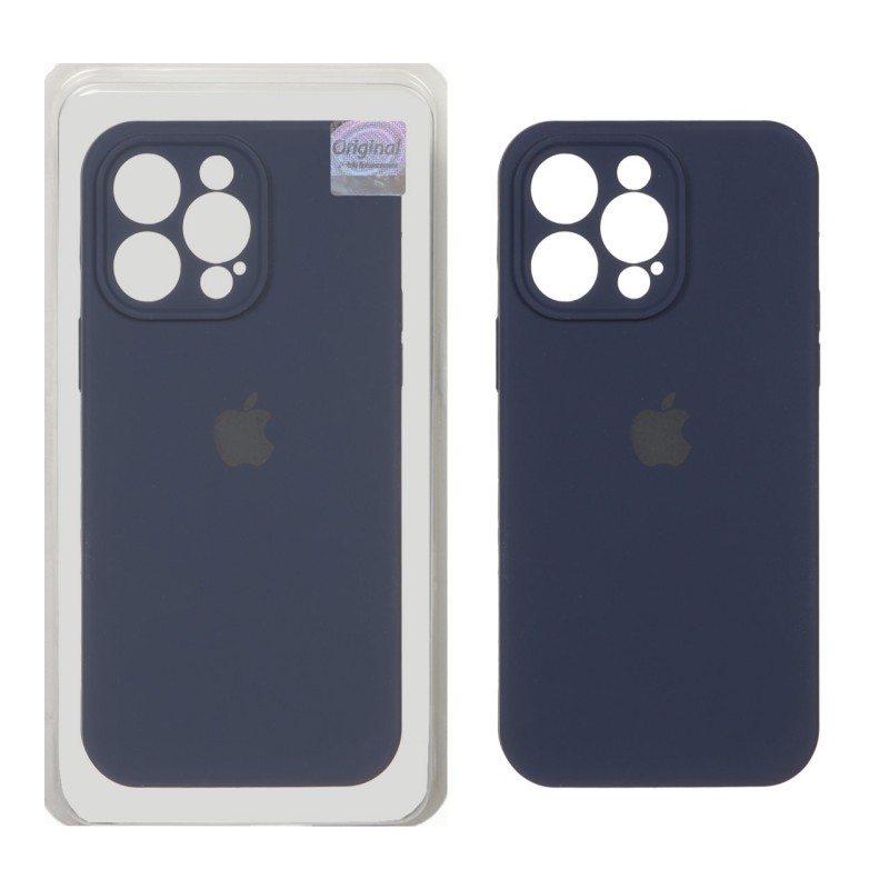 قاب سیلیکونی پاک کنی اورجینال Master Quality مدل Apple iPhone 14 Pro Max - سرمه ای (پک دار)