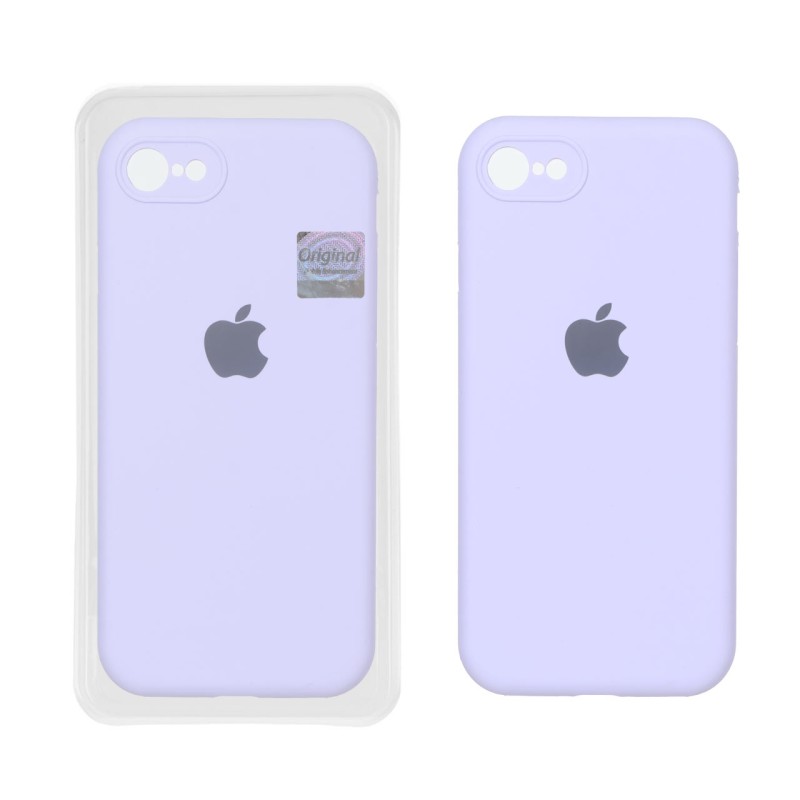 قاب سیلیکونی پاک کنی اورجینال Master Quality مدل Apple iPhone 7 / iPhone 8 / iPhone SE (2020) - یاسی (پک دار)