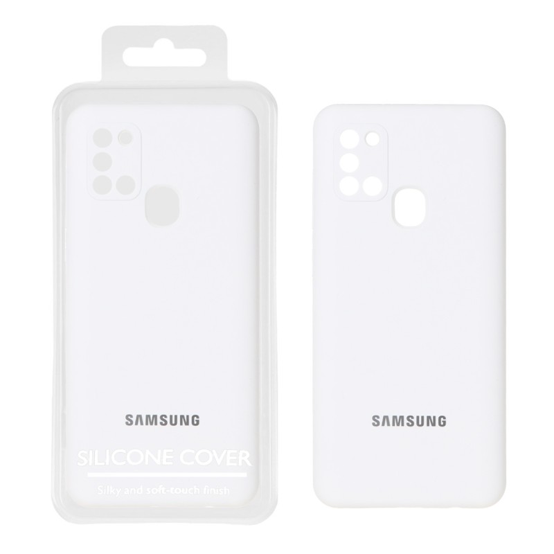 قاب سیلیکونی پاک کنی اورجینال Master Quality مدل Samsung Galaxy A21s - سفید (پک دار)