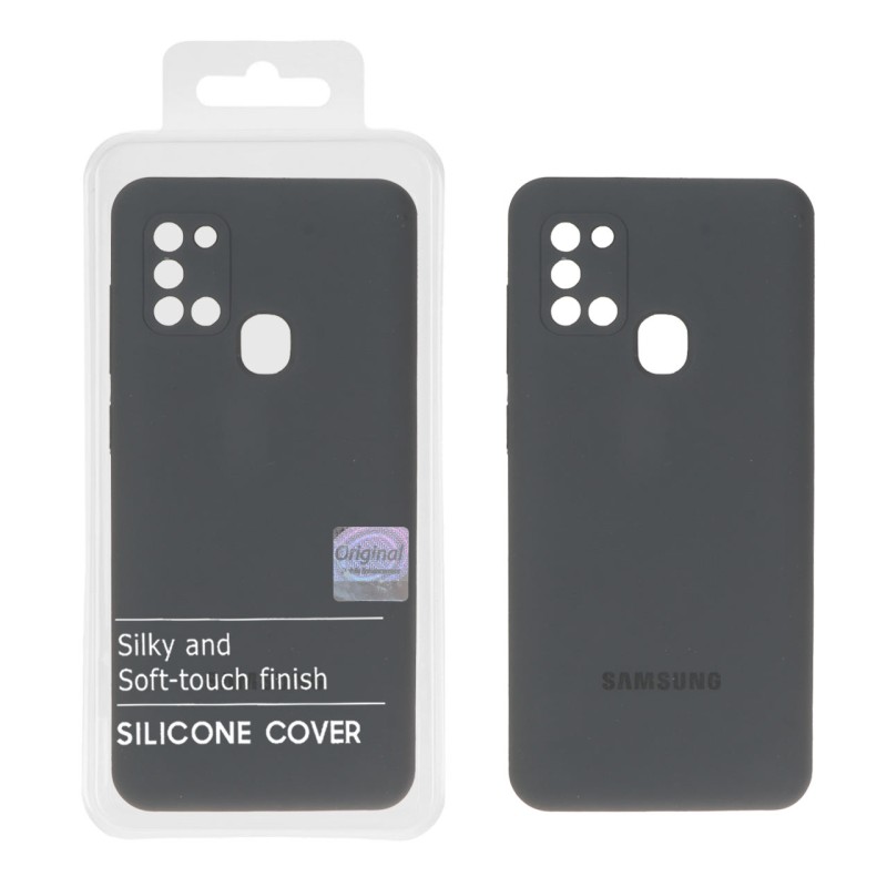 قاب سیلیکونی پاک کنی اورجینال Master Quality مدل Samsung Galaxy A21s - خاکستری (پک دار)