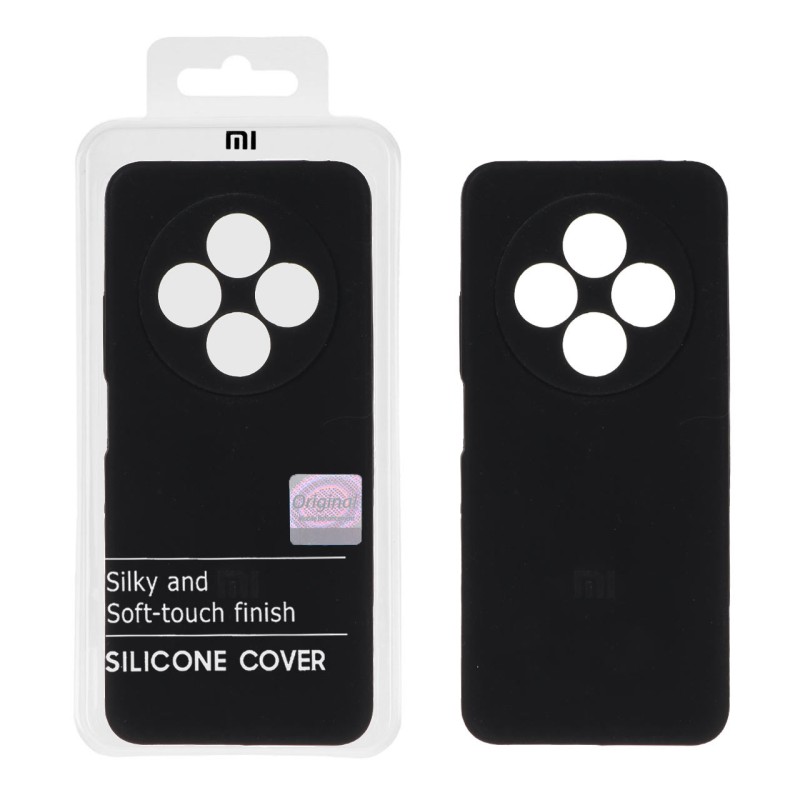 قاب سیلیکونی پاک کنی اورجینال Master Quality مدل Xiaomi Redmi 14C / Redmi A3 Pro / Redmi A4 / Poco C75 - مشکی (پک دار)