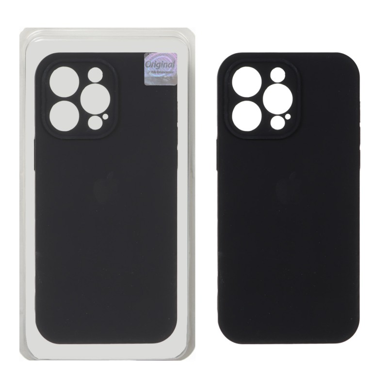 قاب سیلیکونی پاک کنی اورجینال Master Quality مدل Apple iPhone 14 Pro Max - مشکی (پک دار)