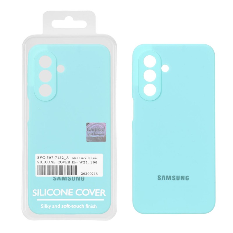قاب سیلیکونی پاک کنی اورجینال Master Quality مدل Samsung Galaxy A17 / A26 - سبز آبی (پک دار)