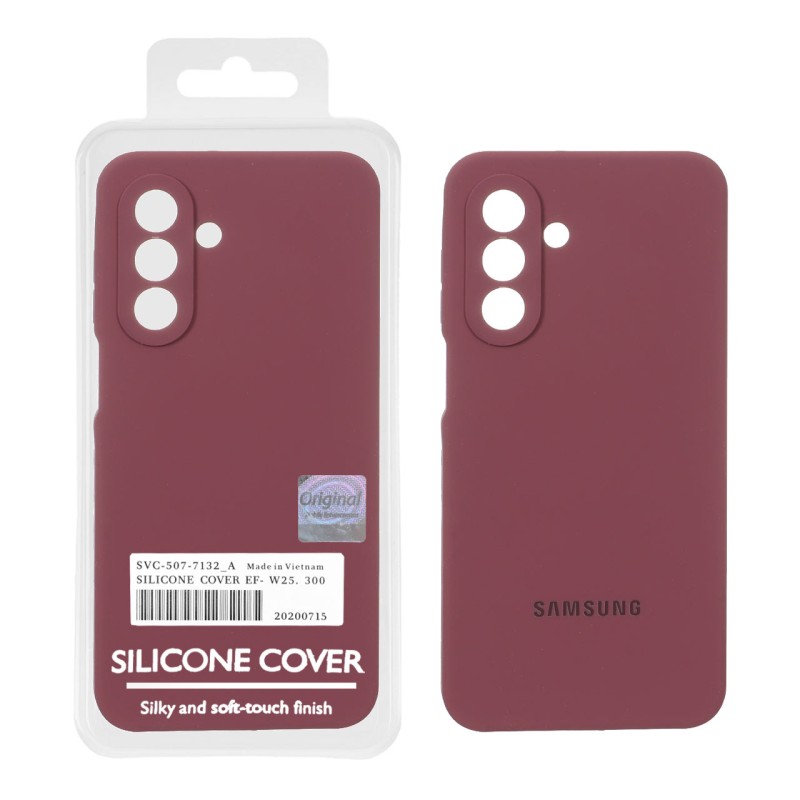 قاب سیلیکونی پاک کنی اورجینال Master Quality مدل Samsung Galaxy A17 / A26 - زرشکی (پک دار)