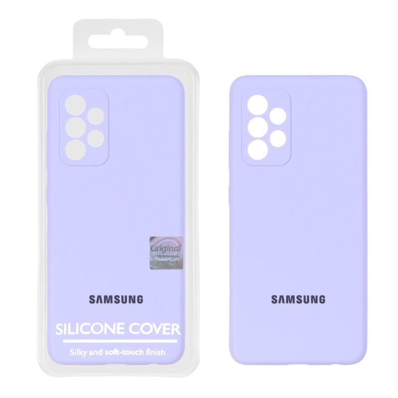 قاب سیلیکونی پاک کنی اورجینال Master Quality مدل Samsung Galaxy A52 / A52s - یاسی (پک دار)