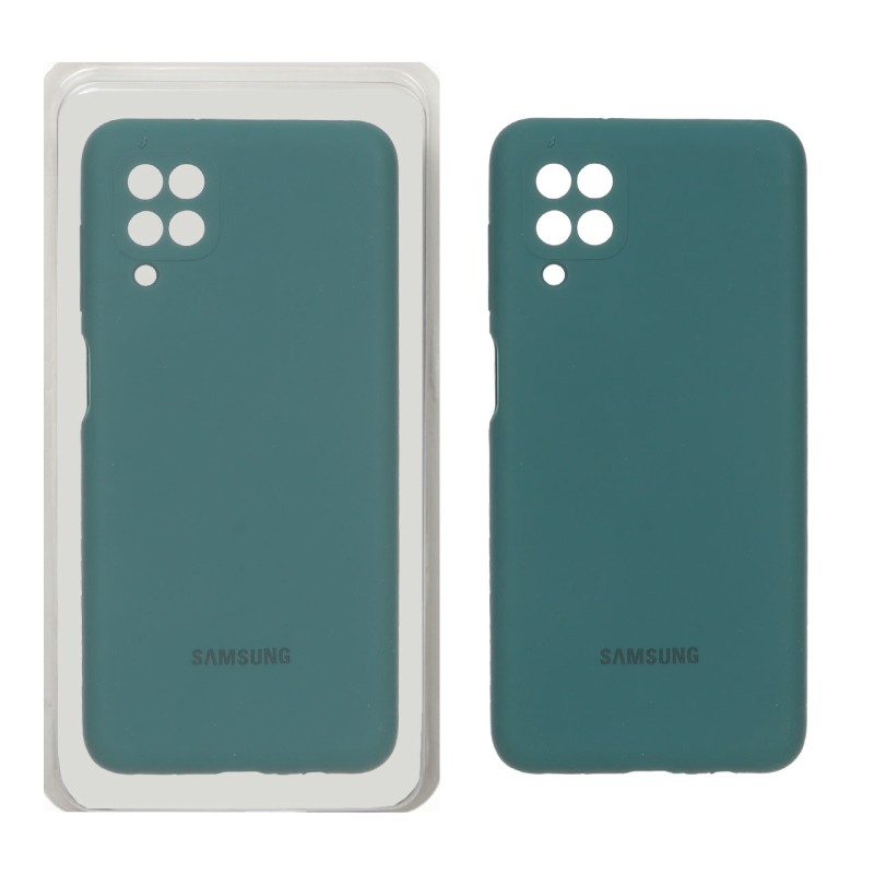قاب سیلیکونی پاک کنی محافظ لنزدار اورجینال Samsung A12/M12/F12 - سبز (پک اصلی)