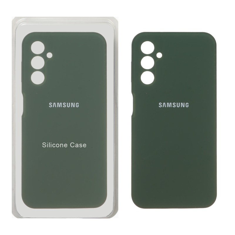 قاب سیلیکونی پاک کنی محافظ لنزدار اورجینال Samsung Galaxy A14 - سبز (پک اصلی)