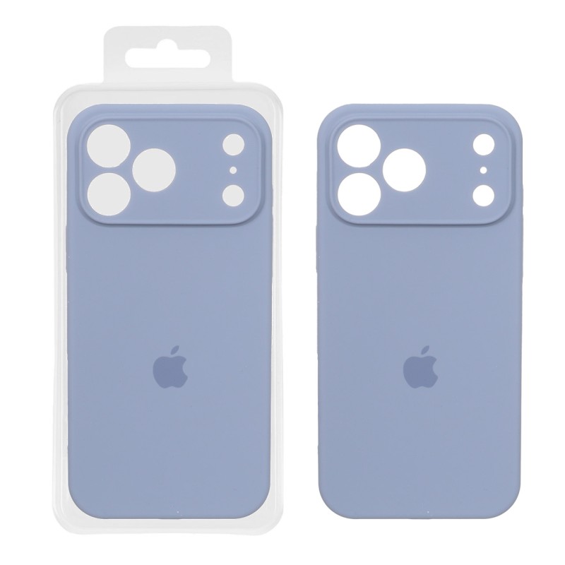 قاب سیلیکونی پاک کنی محافظ لنزدار اورجینال Apple iPhone 17 Pro Max - فیلی (پک اصلی)
