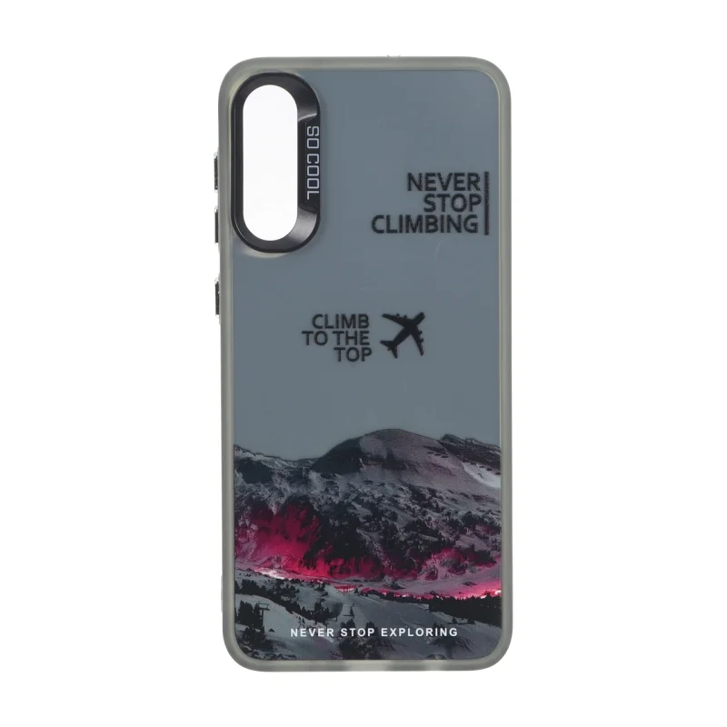 قاب SO COOL بلک لنز دکمه کروم طرح دار Samsung Galaxy A50 / A50s / A30s - کد 576