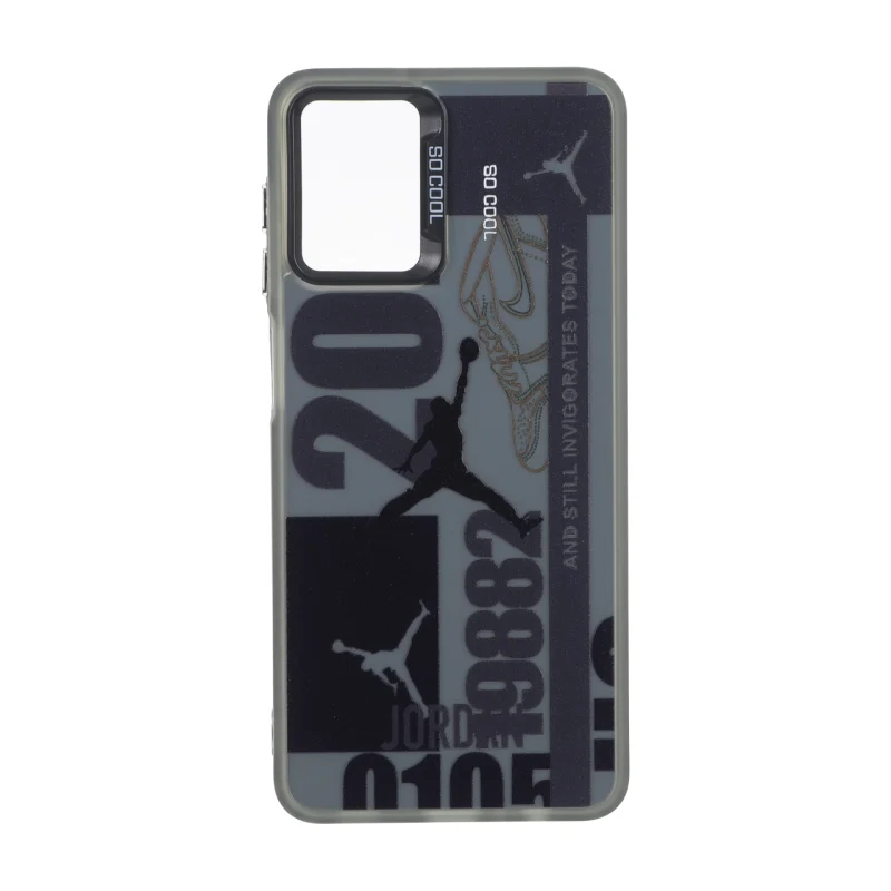 قاب SO COOL بلک لنز دکمه کروم طرح دار Samsung Galaxy A12 / M12 / F12 - کد 544