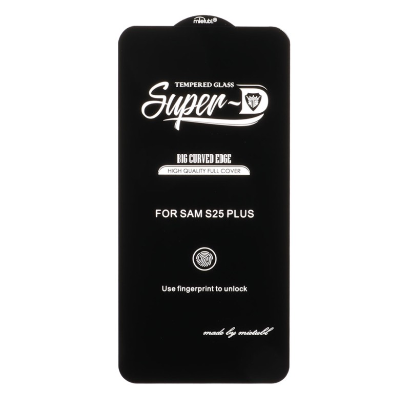 محافظ صفحه نمایش شیشه ای Samsung Galaxy S25 Plus / S24 Plus - Full Cover Super D Mietubl - مشکی (بدون پک) - NTC ORG