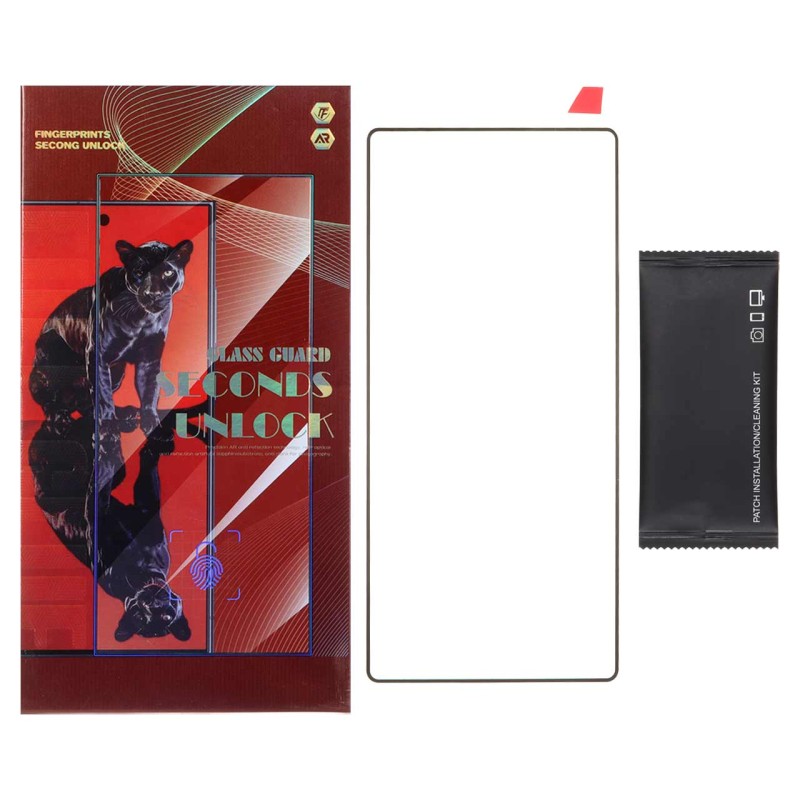 محافظ صفحه نمایش خم فول چسب Jaguar مدل Samsung Galaxy S25 Ultra (پک دار)