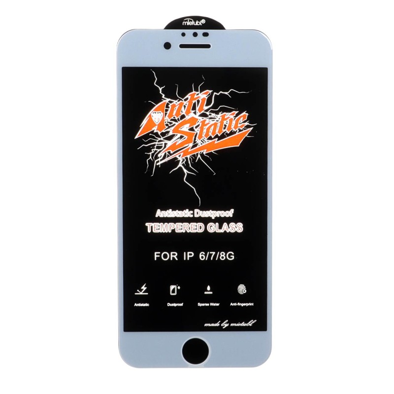 محافظ صفحه نمایش شیشه ای Full Cover Anti Static Mietubl مدل ORG - Apple iPhone 7 / iPhone 8 / iPhone SE 2020 - سفید