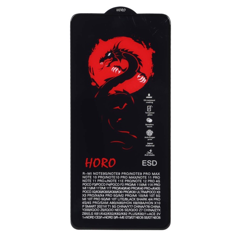 محافظ صفحه نمایش شیشه ای Full Cover ESD Horo مدل Xiaomi Poco X3 / Poco X3 Pro / Redmi Note 9S / Redmi Note 9 Pro / Redmi Note 9 Pro Max / Poco F5 Pro / Mi 12T / Mi 12T Pro / Mi 11T / Mi 11T Pro / Mi 10T / Mi 10T Pro