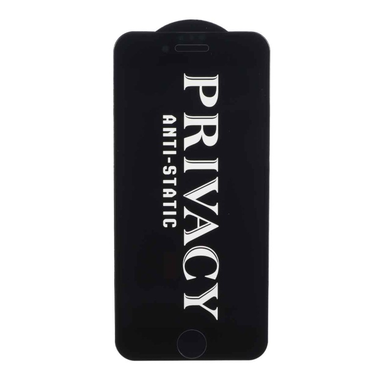 محافظ صفحه نمایش شیشه ای Full Cover ESD Anti Static Privacy مدل Apple iPhone 6 / iPhone 7 / iPhone 8 / iPhone SE (2020) / SE (2022) - مشکی