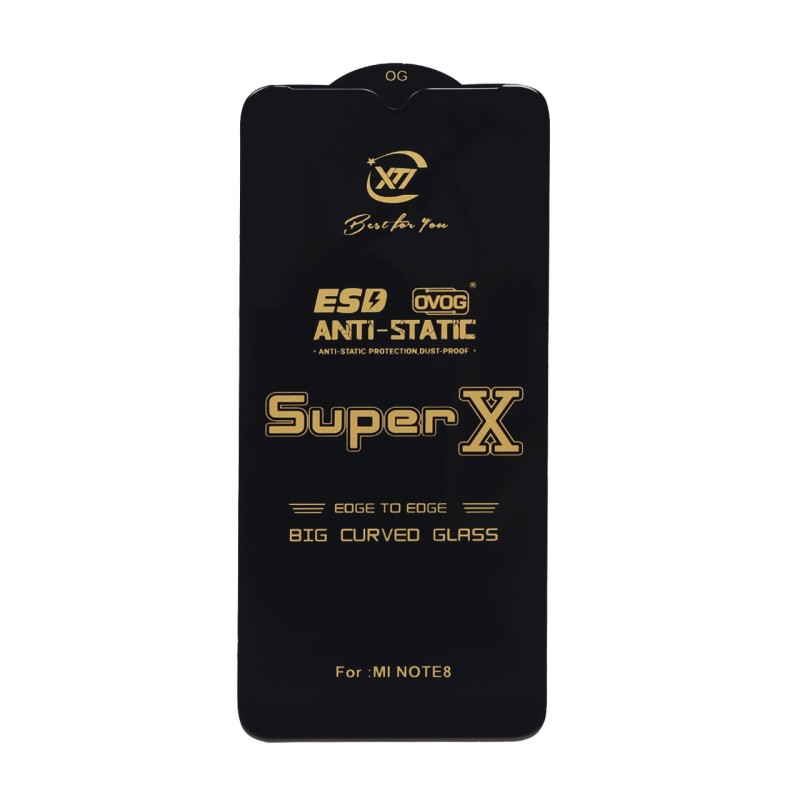 محافظ صفحه نمایش آنتی استاتیک Full Cover Super X مدل Xiaomi Redmi Note 8 / Redmi 8 / Redmi 8a